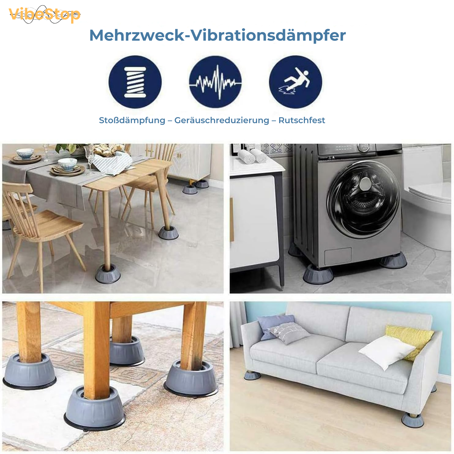 VibeStop™ Vibrationsdämpfer für Waschmaschinen