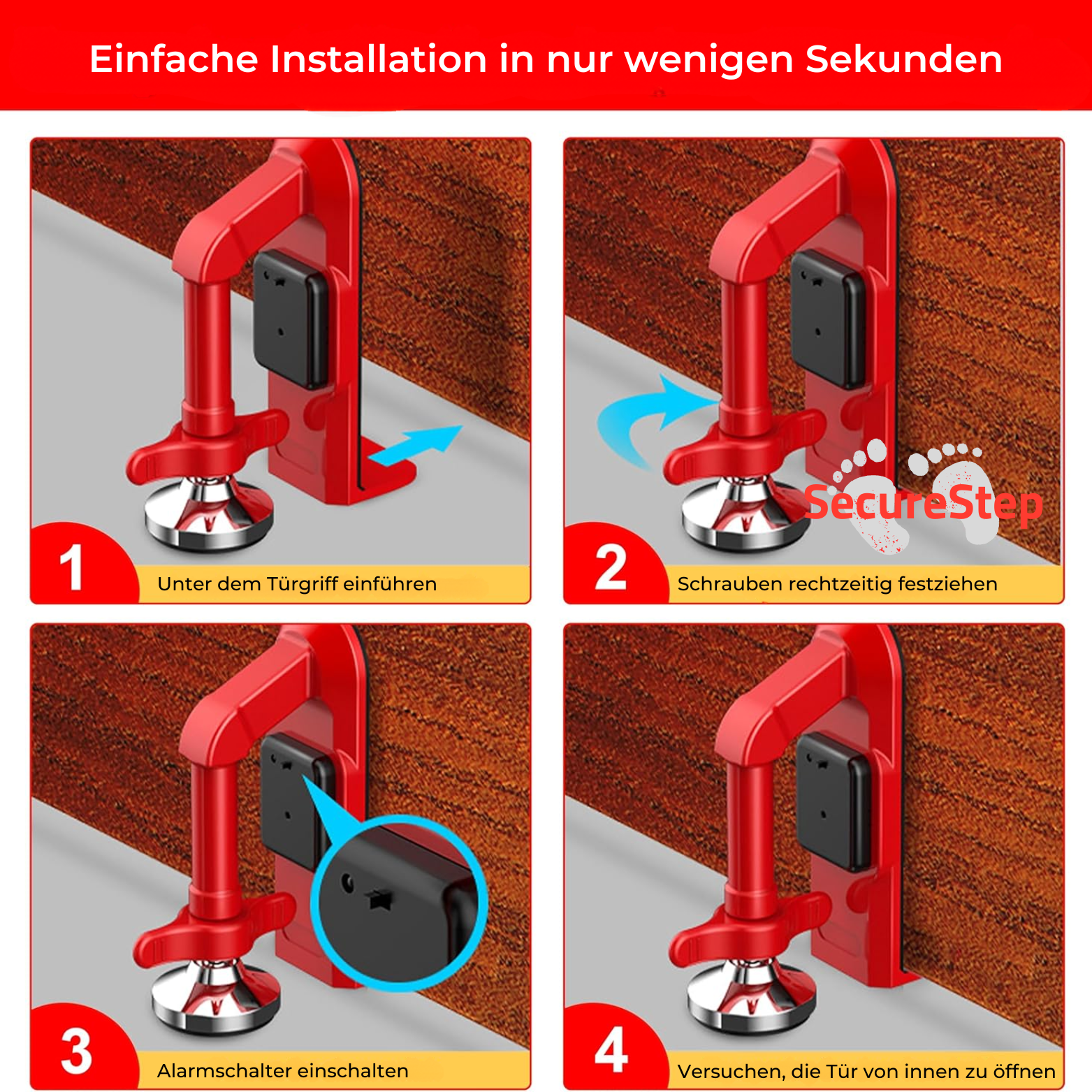 SecureStep™ Türstopper mit Alarm