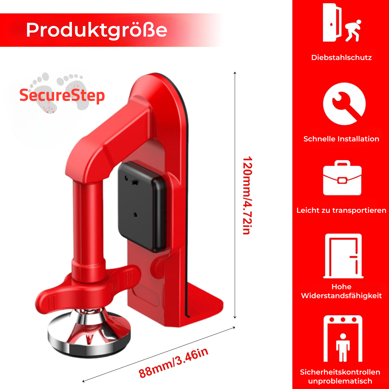 SecureStep™ Türstopper mit Alarm